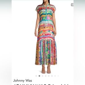 Johnny Was Multicolor Maxi Skirt